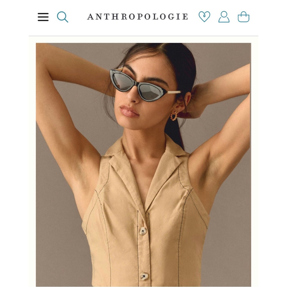 NWT Anthropologie Minimalist Chic Button Dress